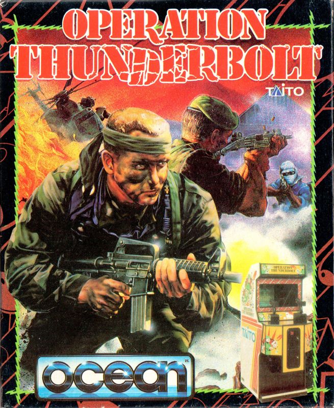 Operation Thunderbolt box art for Atari ST